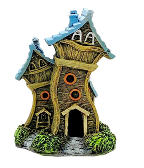 Blue Ribbon - Fun House Village Small Fish Tank Ornament