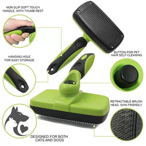 Rexipet - Self-Cleaning Pet Slicker Brush - Southern Agriculture 