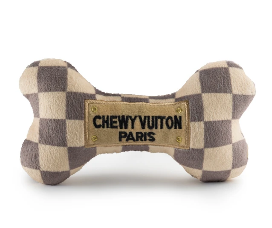 Chewy Vuiton Bone Checker Plush Dog Toy by Haute Diggity Dog-Southern Agriculture