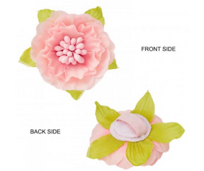 Pink With Green Polka Dot Flocking with Flower Dog Collar-Southern Agriculture