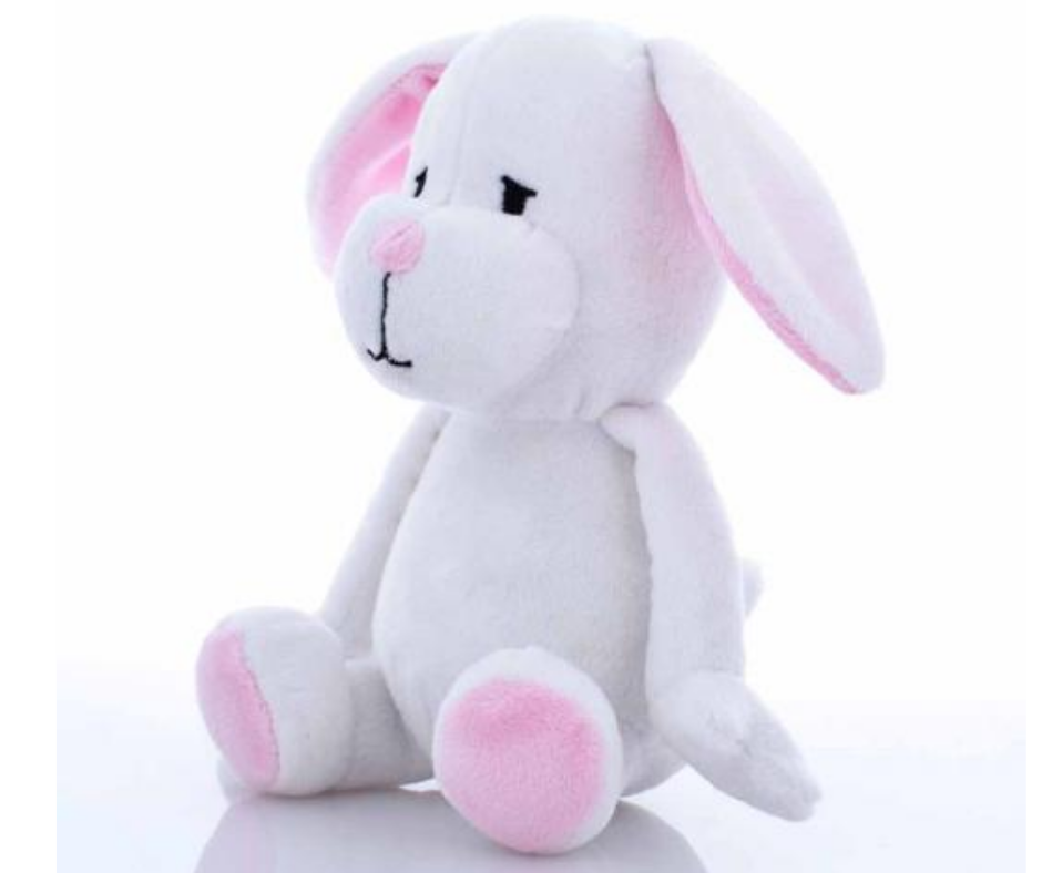 Blueberry Pet - Cuddly Plush White Bunny. Dog Toy.-Southern Agriculture