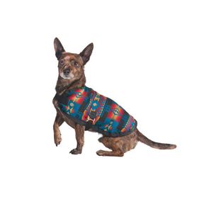 Chilly Dog - Dog Blanket Coat Southwest Turquoise - Southern Agriculture 