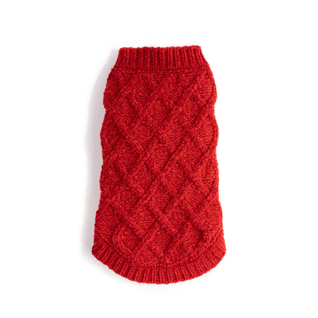 fabdog - Sweater Chenille Red