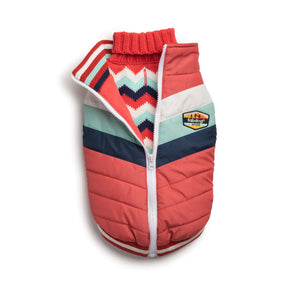 fabdog - Dog Coat Melon Chevron