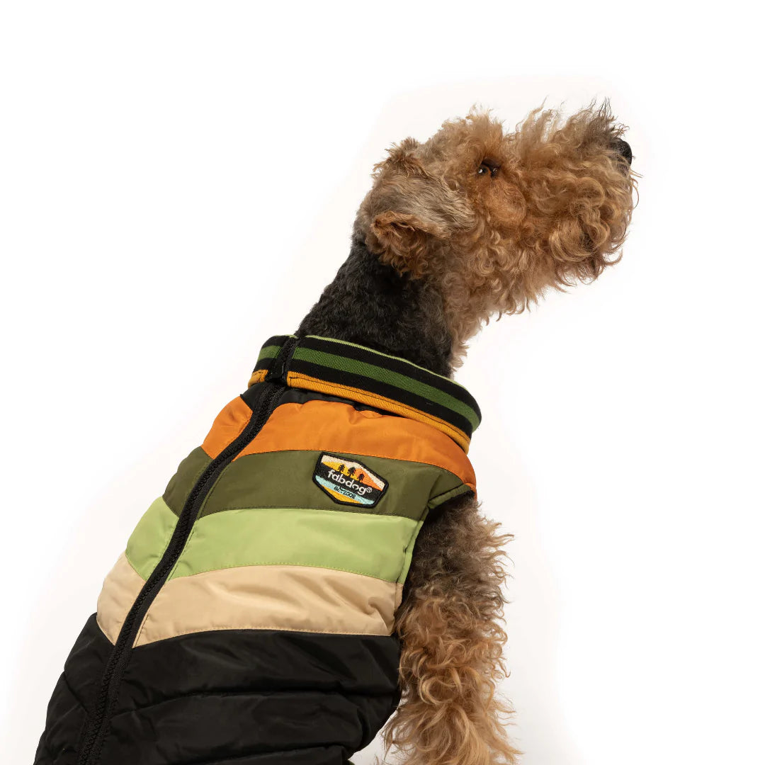 Fabdog Dog Coat Black Chevron - Southern Agriculture 