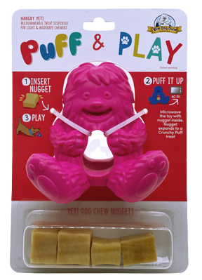 Yeti Dog Chew- Hangry Yeti Puff & Play Dog Chew