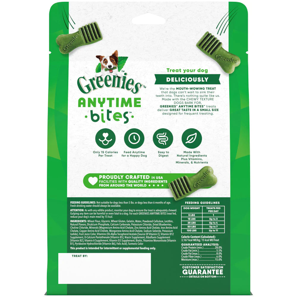 Greenies - Greenies Anytime Bites Blueberry Bite-Size Treats For Dogs - Southern Agriculture 