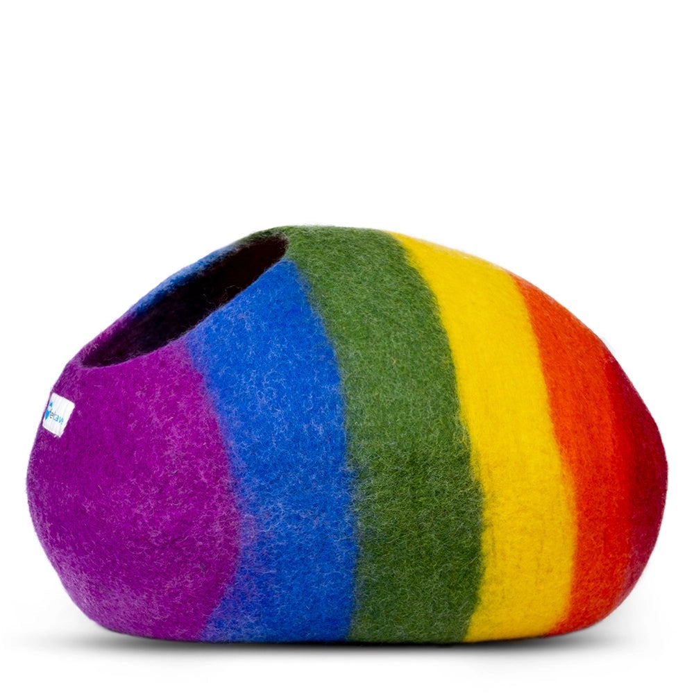 Feltcave - Cat Bed Cave Rainbow