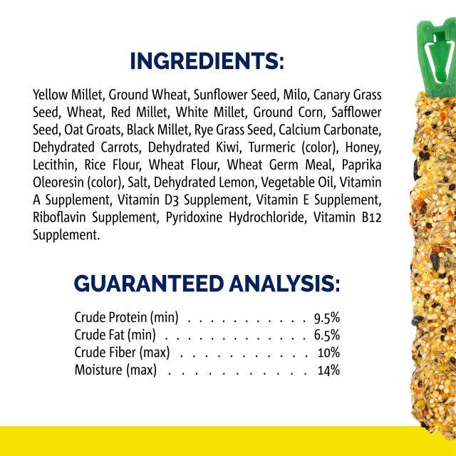 Vitakraft - Kiwi Lemon Stick for Cockatiels