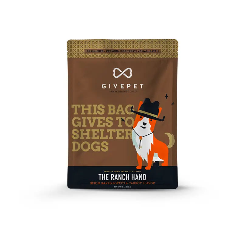 GivePet - The Ranch Hand Bison, Baked Potato & Carrot Dog Biscuits - Southern Agriculture 
