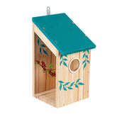 Bird House Side Viewing w/Red Flowers - Southern Agriculture 