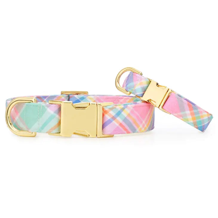 The Foggy Dog - Dog Collar Blooming Plaid