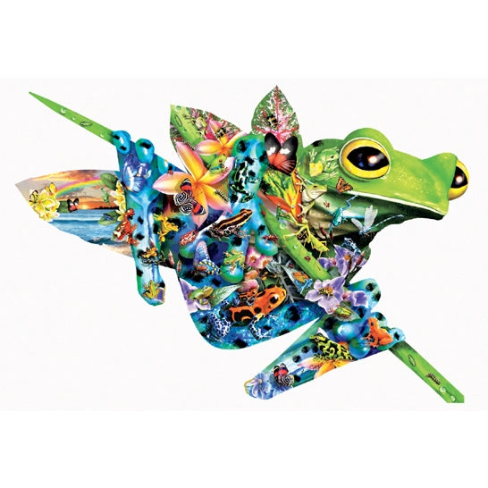 Sunsout - Puzzle Shaped Paradise Frog