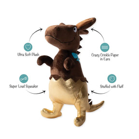 Petshop by Fringe Studio - Dog Toy Choc-A-Saurus Rex Plush - Southern Agriculture 