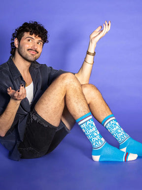 Gumball Poodle - Socks Real Men Admit they Love Cats