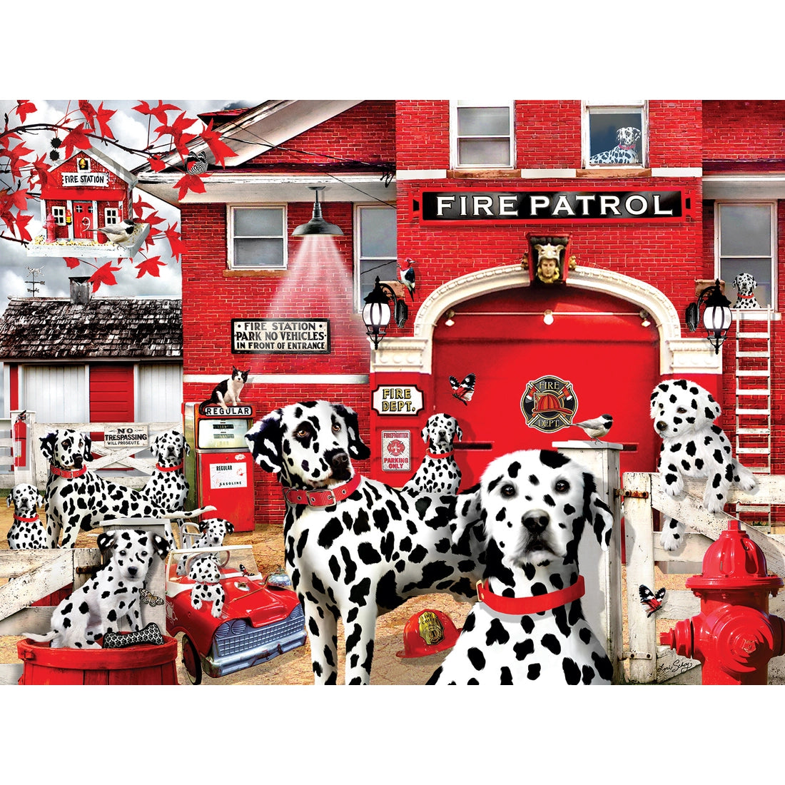 Sunsout - Puzzle Dalmatian Station
