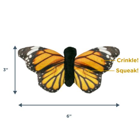 Tall Tails - Monarch Butterfly With Squeaker