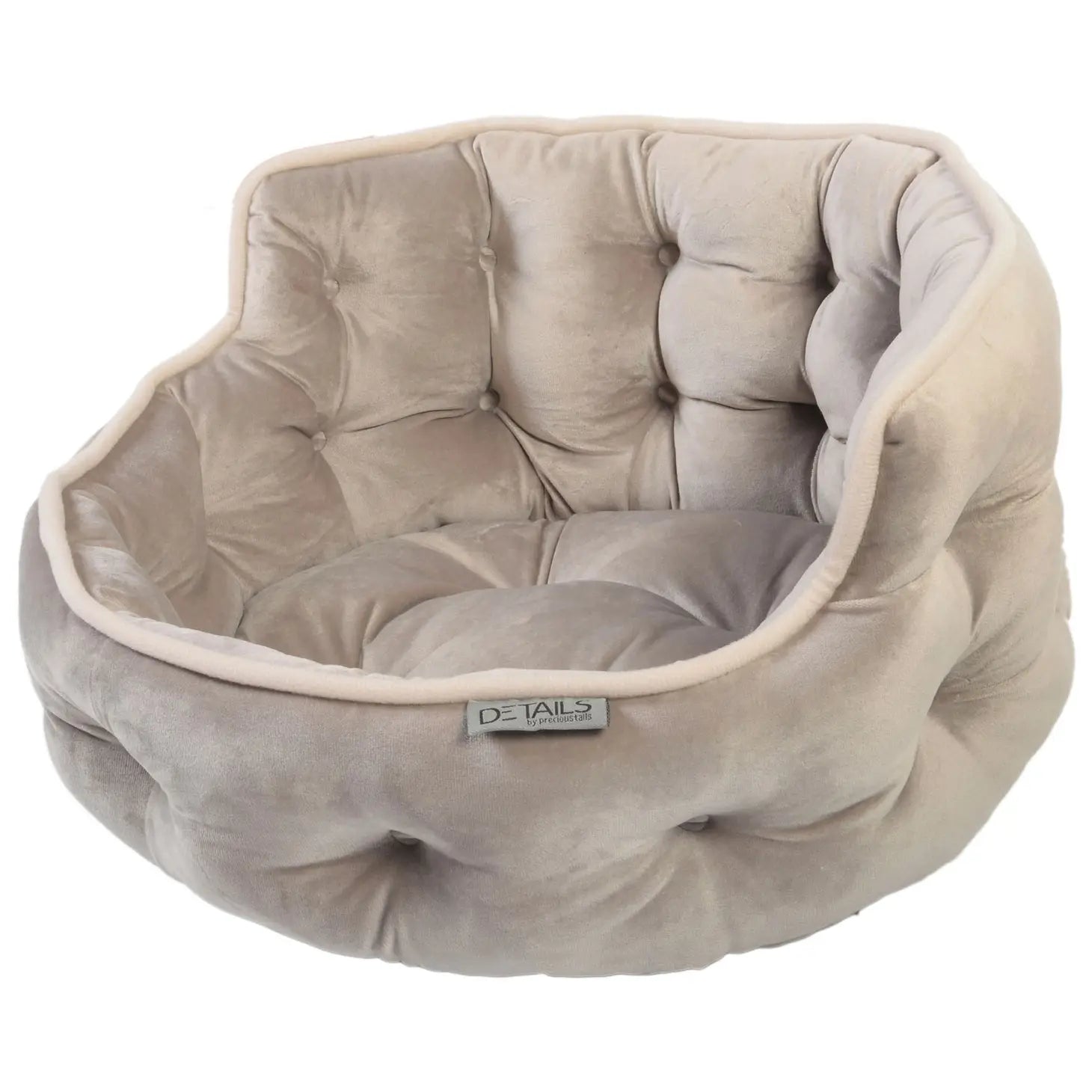 Precious Tails - Cuddler Round Tufted Velvet Pet Bed - Southern Agriculture 