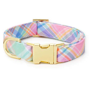 The Foggy Dog - Dog Collar Blooming Plaid
