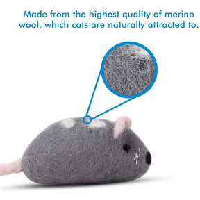 Feltcave - Felted Mouse Cat Toy 4 pack