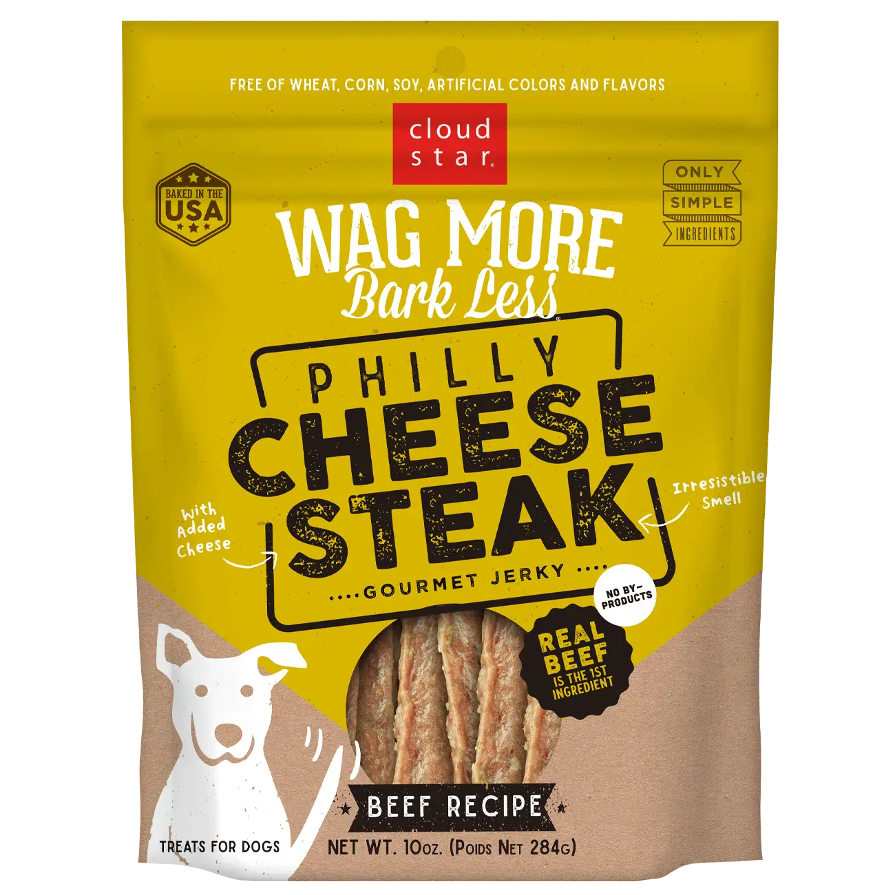 Cloud Star - Wag More Bark Less Jerky Philly Cheesesteak Beef - Southern Agriculture 