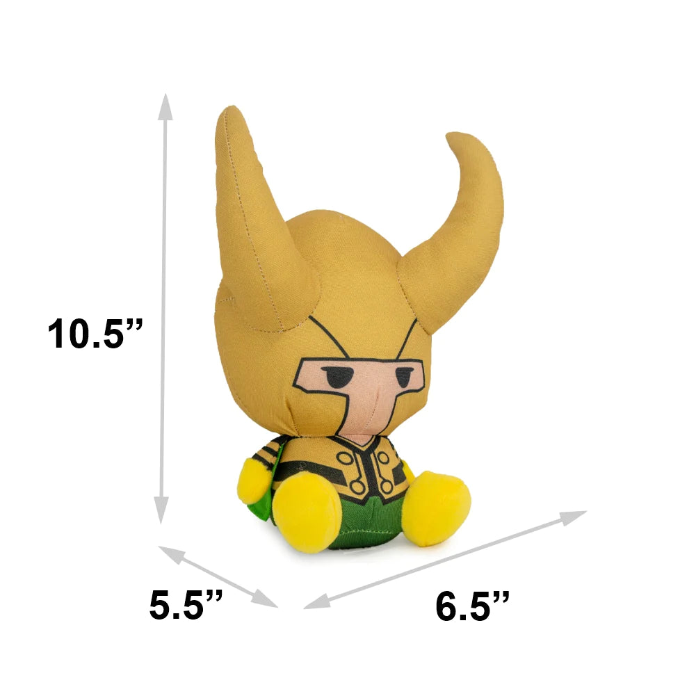 Buckle Down - Dog Toy Squeaker Marvel Kawaii Loki Full Body Sitting Pose - Southern Agriculture 