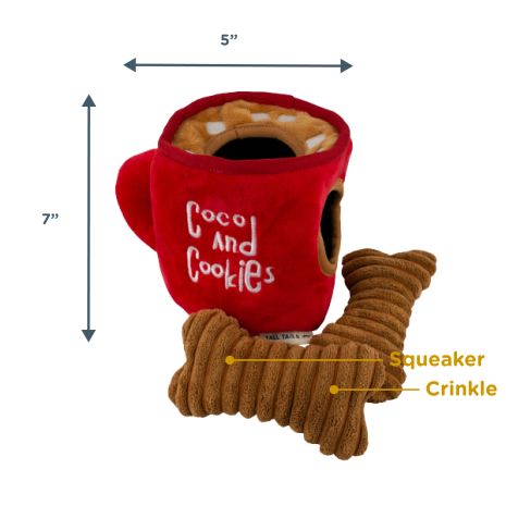 Tall Tails - Mug Coco & Cookies Burrow With Two Bone-Shaped Cookie Toys