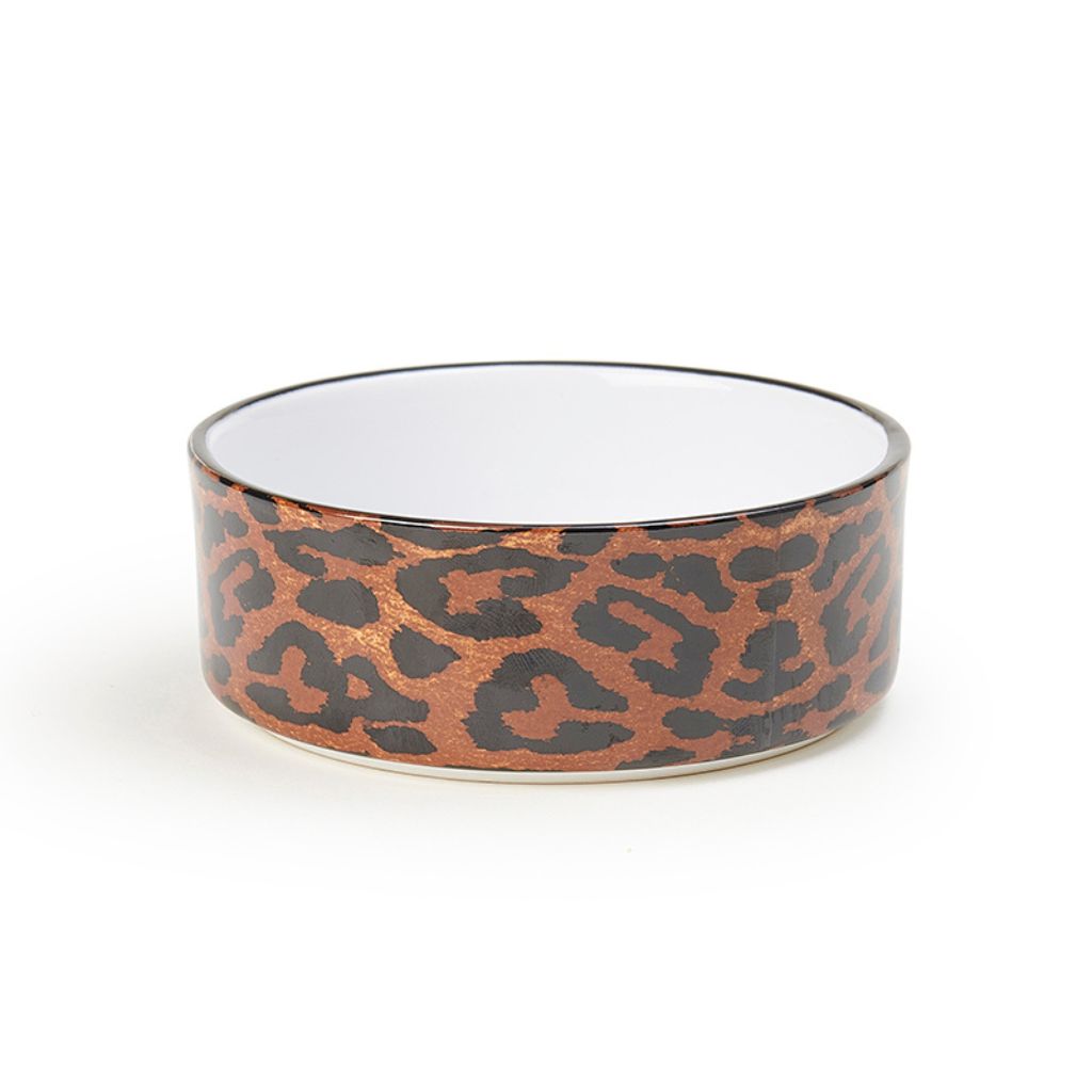 Petrageous Designs - Bowl Leopard Print Stoneware