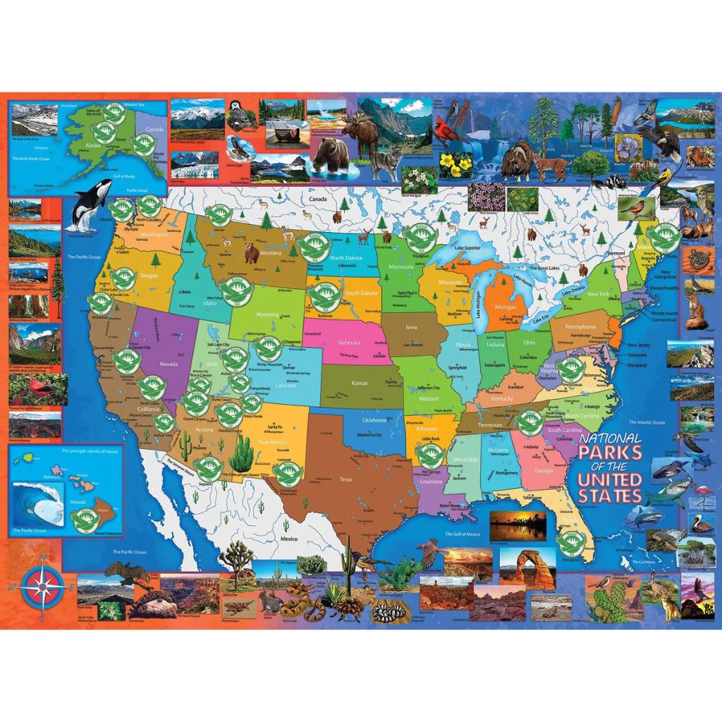 Sunsout - Puzzle National Parks of USA