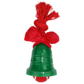 Multipet - Holiday Bell with Rope,Bow & Tennis Ball Dog Toy