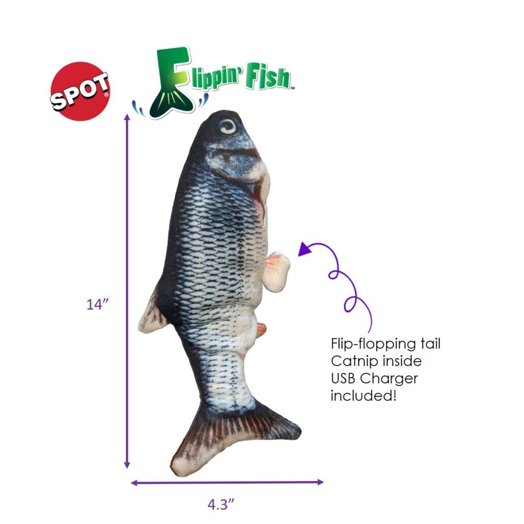 Ethical Pet Products - Ethical Pet Flippin' Fish Touch Activated - Southern Agriculture 