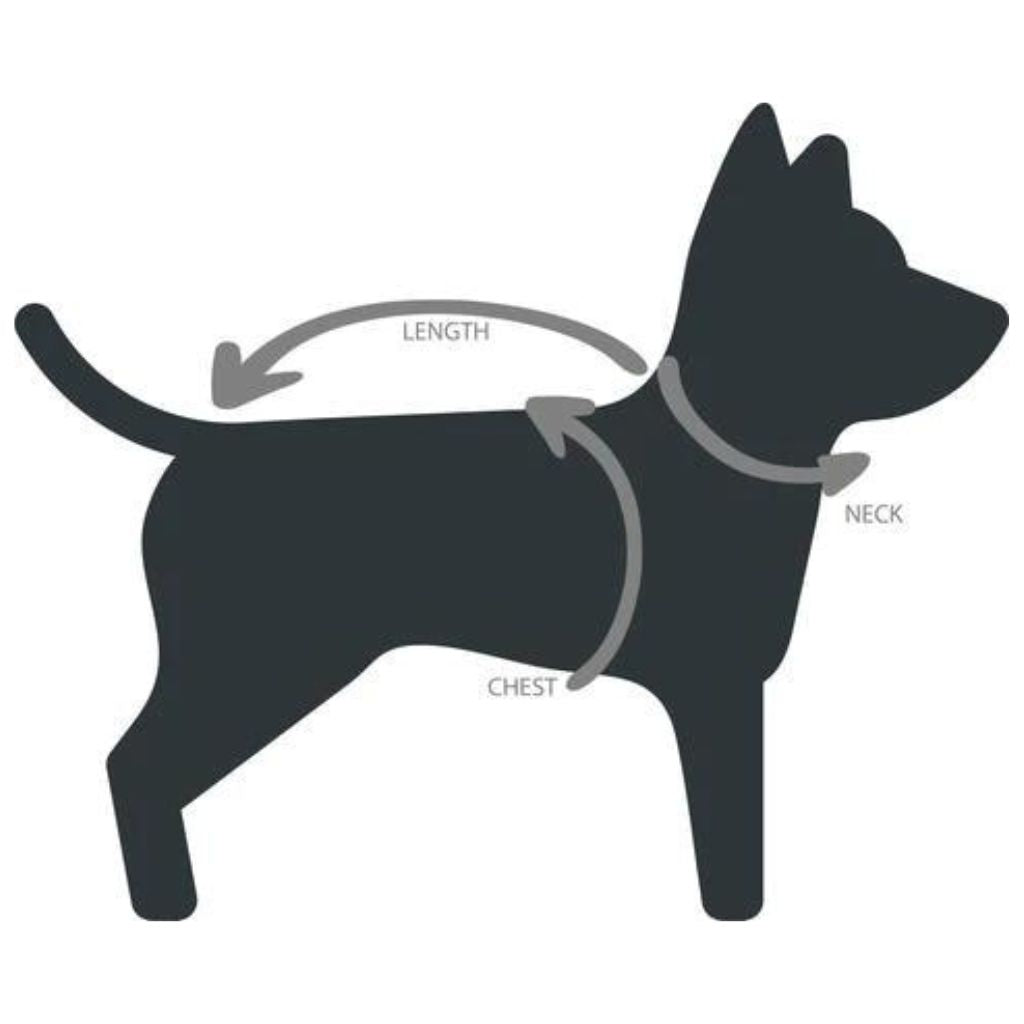 fabdog - Dog Coat Melon Chevron