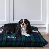 The Foggy Dog - Dog Bed Black Watch Plaid Flannel