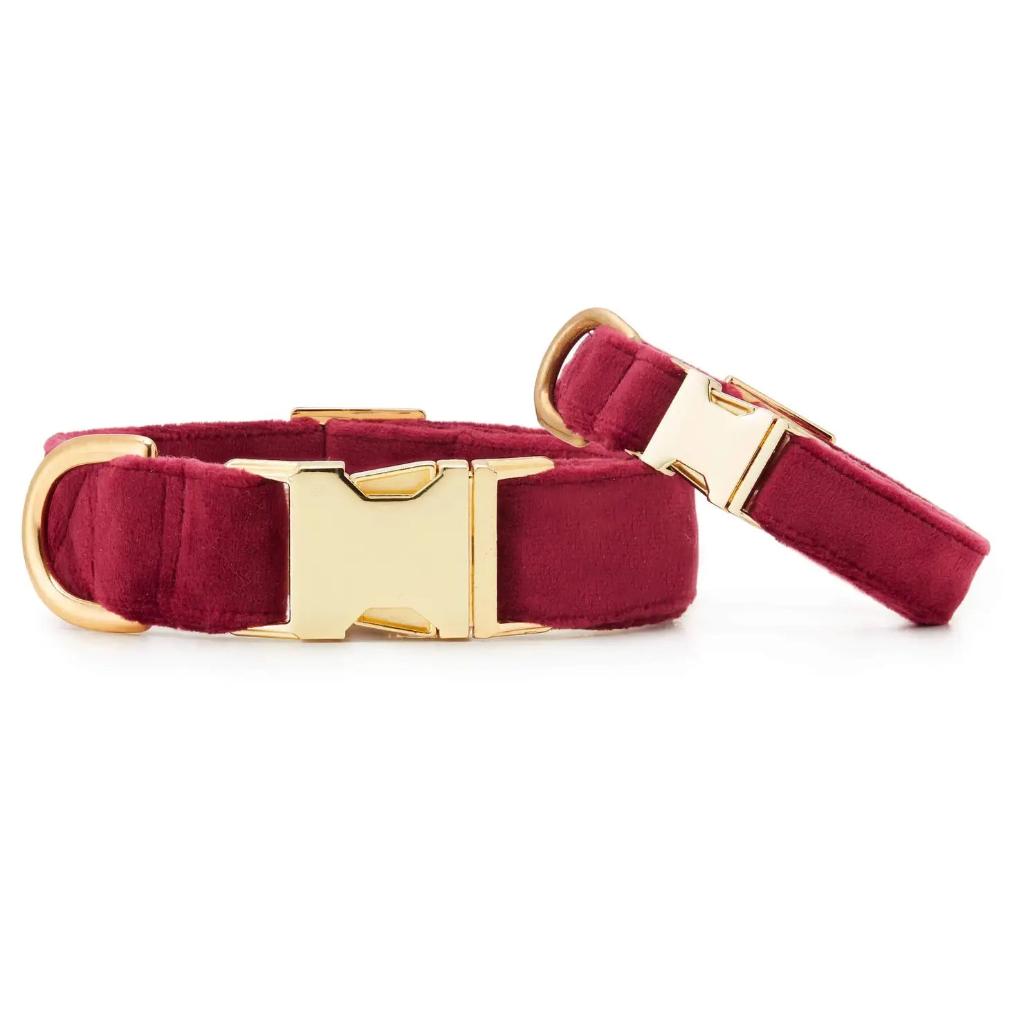 The Foggy Dog - Dog Collar Velvet Burgundy