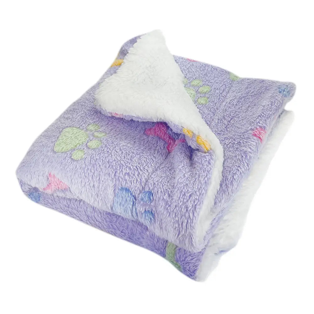 Klippo Pet - Double Layered Ultra Plush Bones & Paws Large