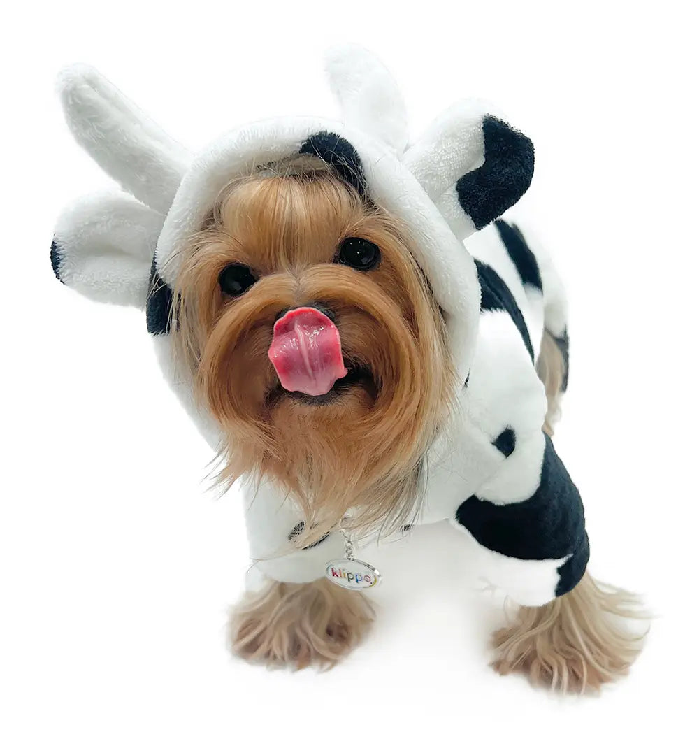Klippo Pet - Ultra Plush Moo Cow Hooded Pajamas