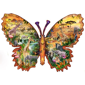 Sunsout - Puzzle Shaped African Butterfly