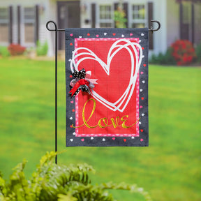 Evergreen Enterprises - Flag Scattered Hearts & Bows