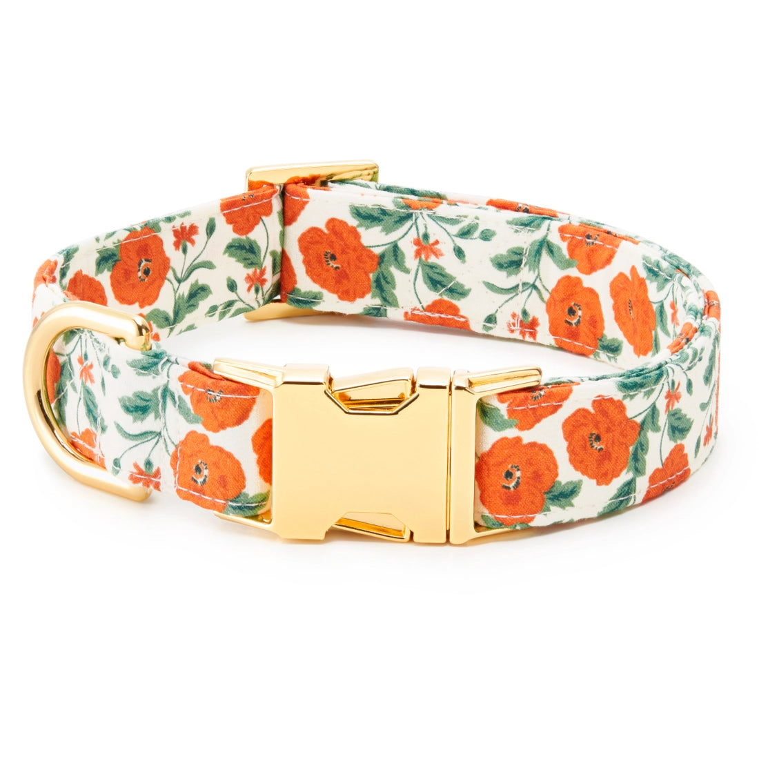 The Foggy Dog - Dog Collar Poppies