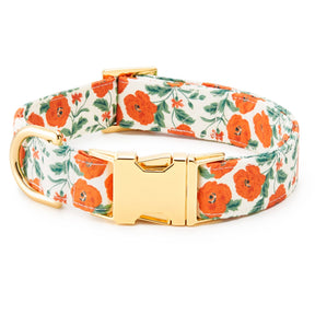 The Foggy Dog - Dog Collar Poppies