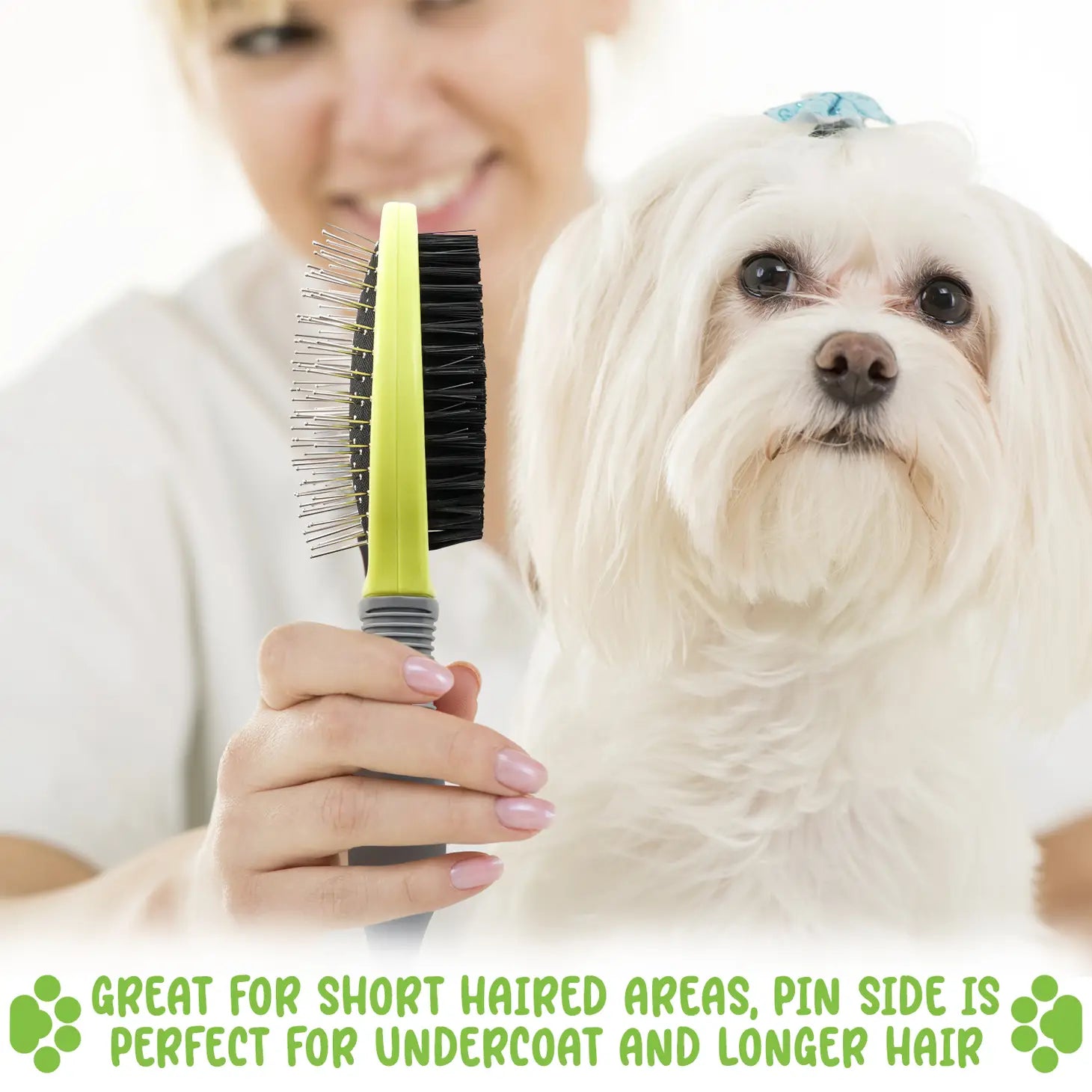 Precious Tails -  Double Sided Pet Grooming Brush - Southern Agriculture 