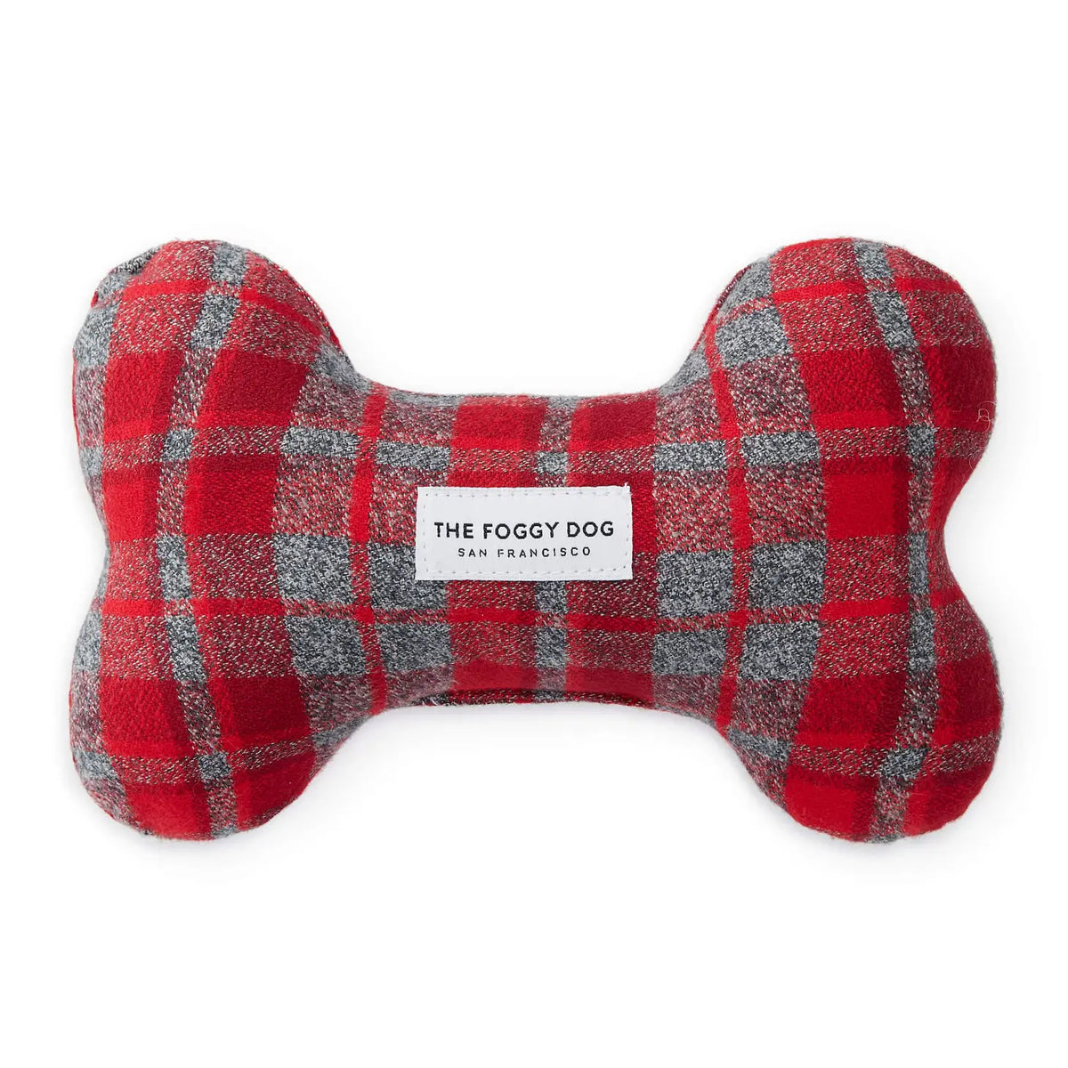 The Foggy Dog - Dog Toy Bone Dover Plaid Flannel