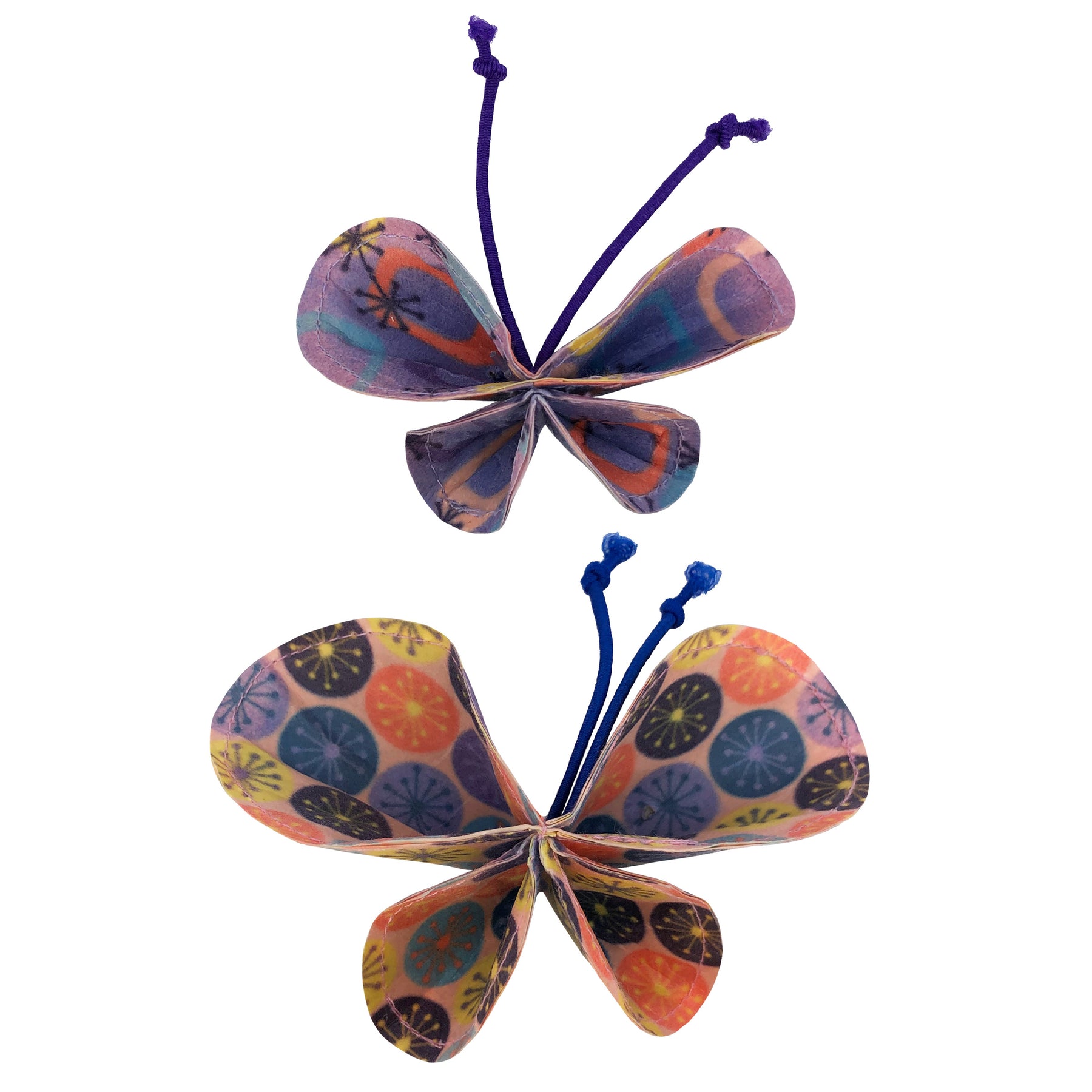 KONG - Vibez Bat-A-Bout Butterfly Multi Color & Shape Print