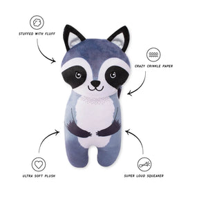 Wagsdale - Riley Raccoon Plush Dog Toy