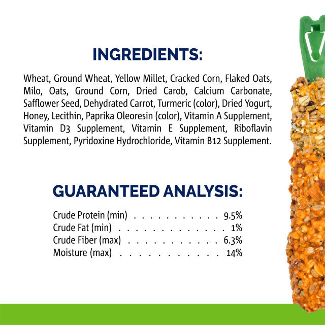 Vitakraft - Crunch Sticks Carrot with Yogurt Glaze Pet Rabbit Treat