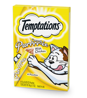 Temptations - Creamy Purrrr-ee With Chicken Cat Treats