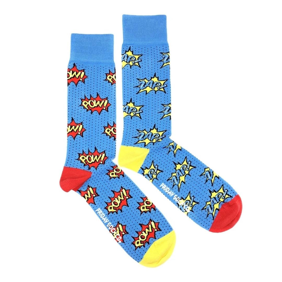 Men's Pow Zap Superhero Socks-Southern Agriculture