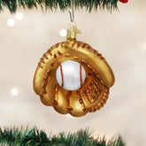 Old World Christmas - Baseball Mitt Ornament-Southern Agriculture