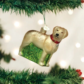 Old World Christmas - Yellow Lab Ornament-Southern Agriculture