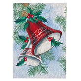 Evergreen Enterprises - Christmas Bells Glisten Garden Flag - Southern Agriculture 